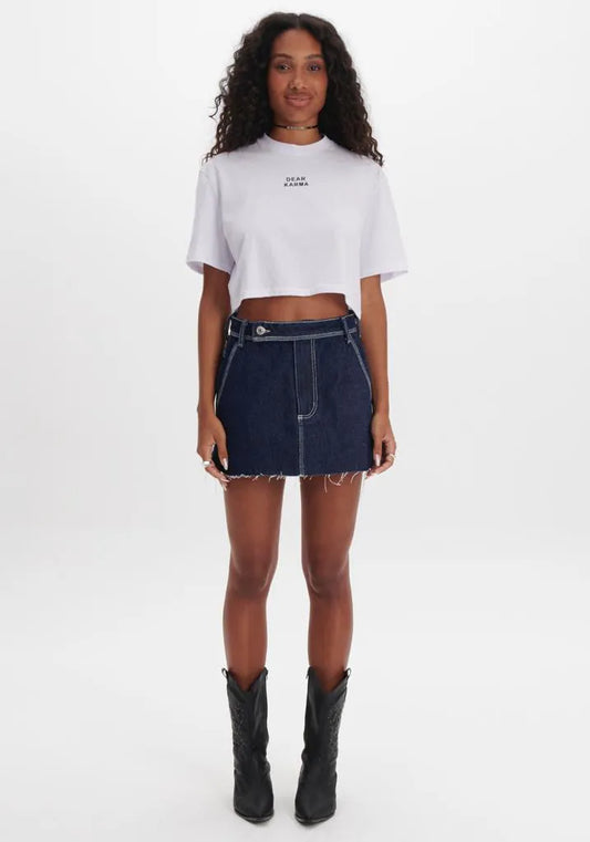 T-SHIRT CROPPED ESTAMPADA DEAR KARMA